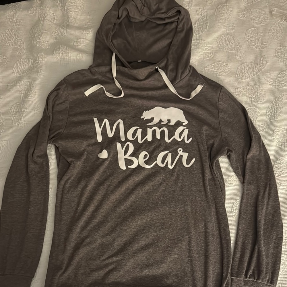 Gray 'Mama Bear' Hoodie